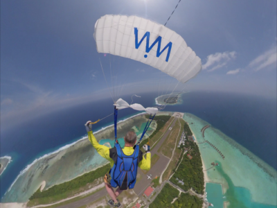 Skydiven boven de Malediven!